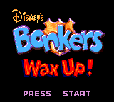 Bonkers Wax Up! Title Screen